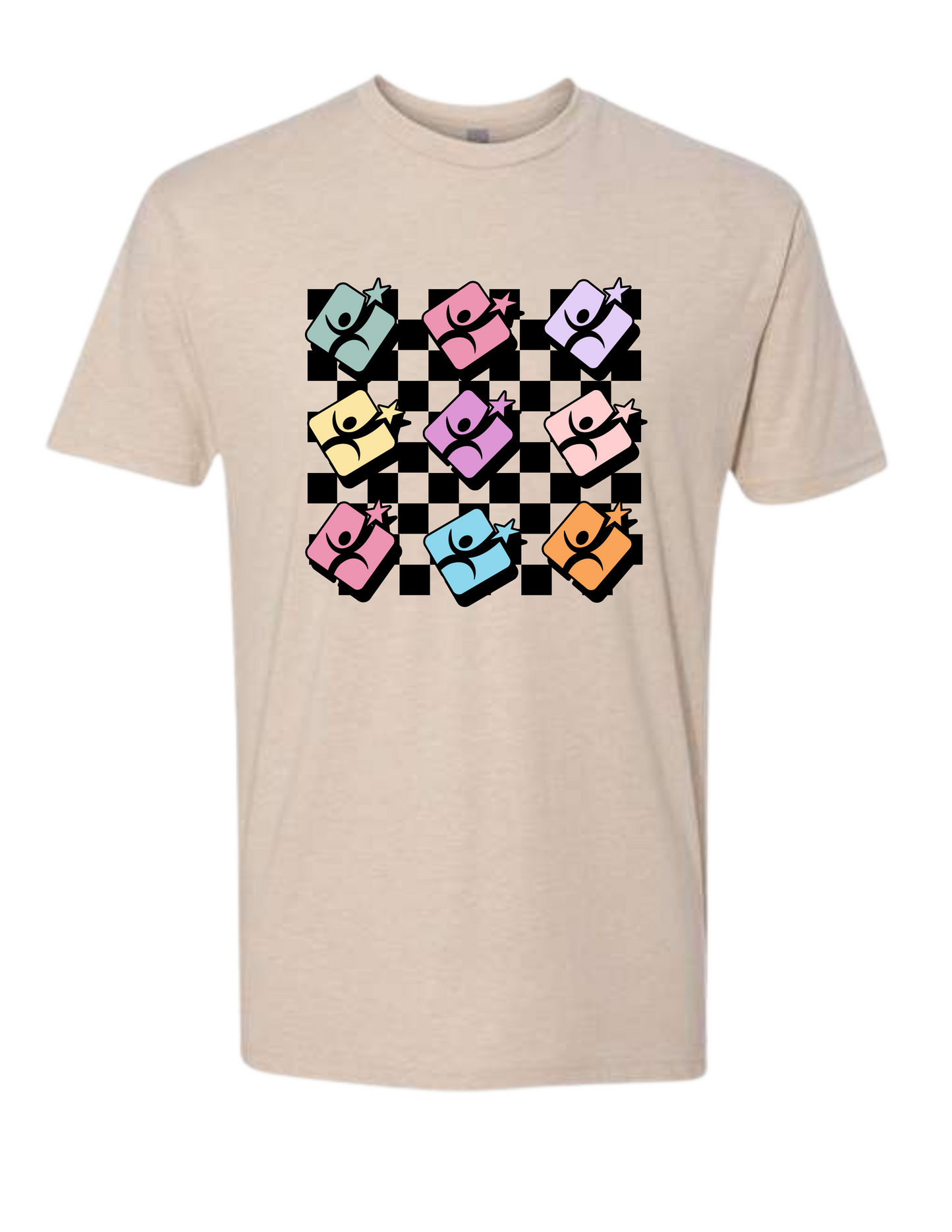 Next Level - CVC Cream T-Shirt - Checker