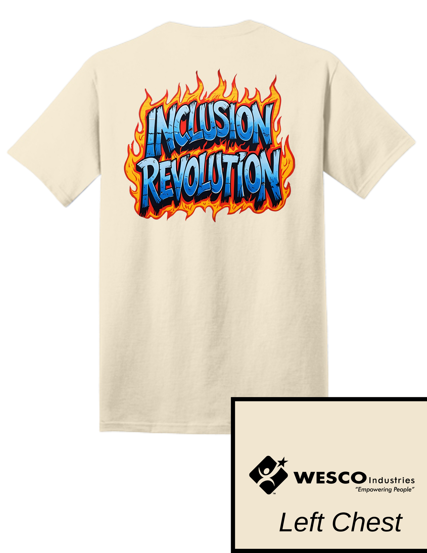 Port and Company Natural Core Cotton Tee - Inclusion Revolution