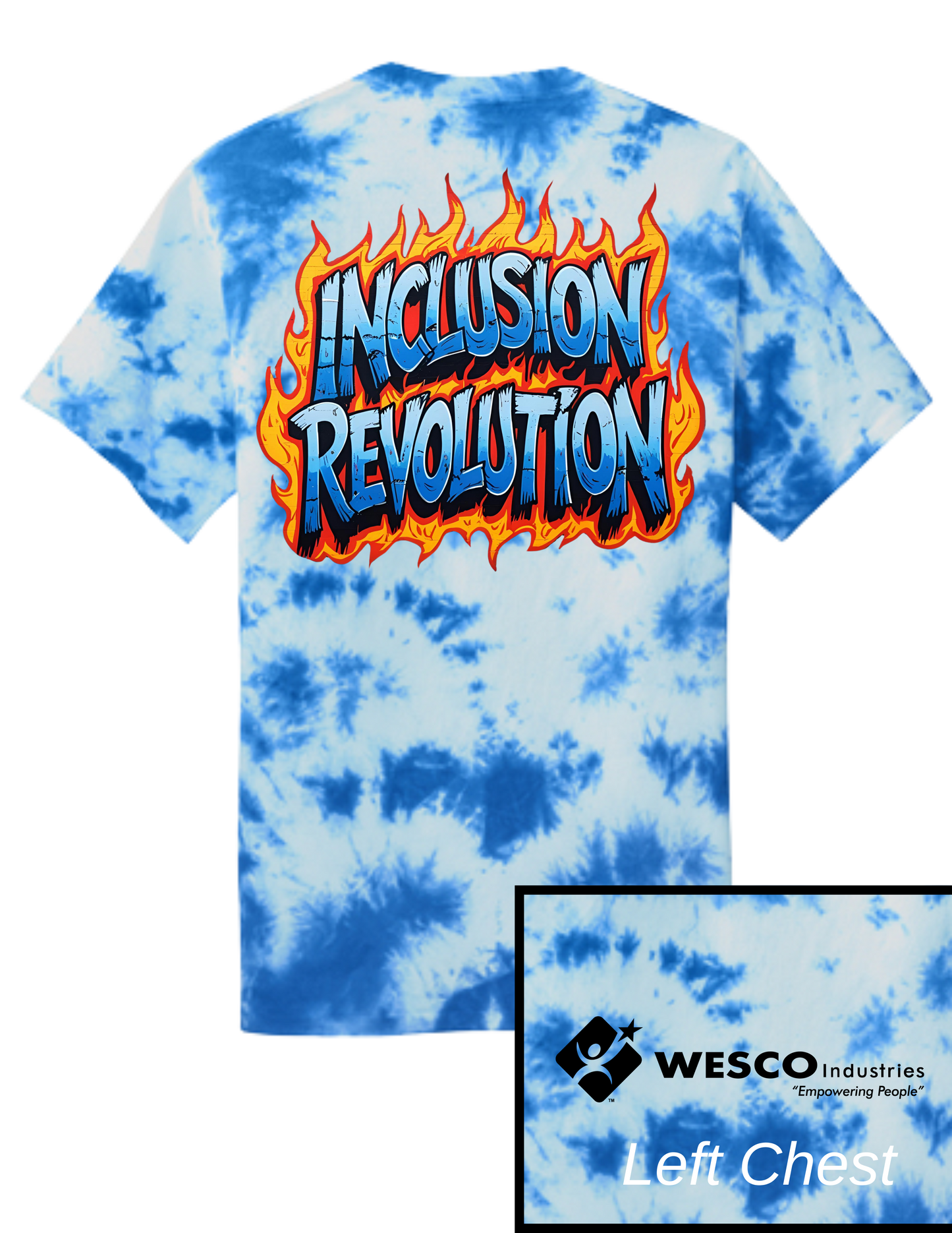 Port & Company ® Crystal True Royal Tie-Dye Tee - Inclusion Revolution