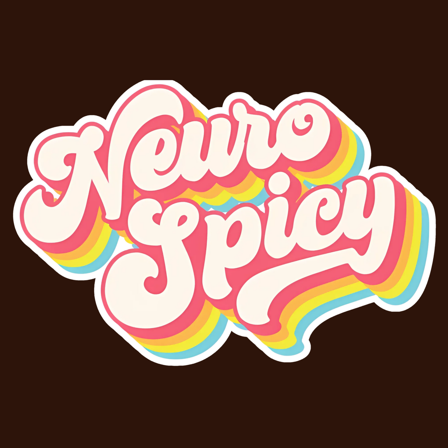 Retro NeuroSpicy Sticker