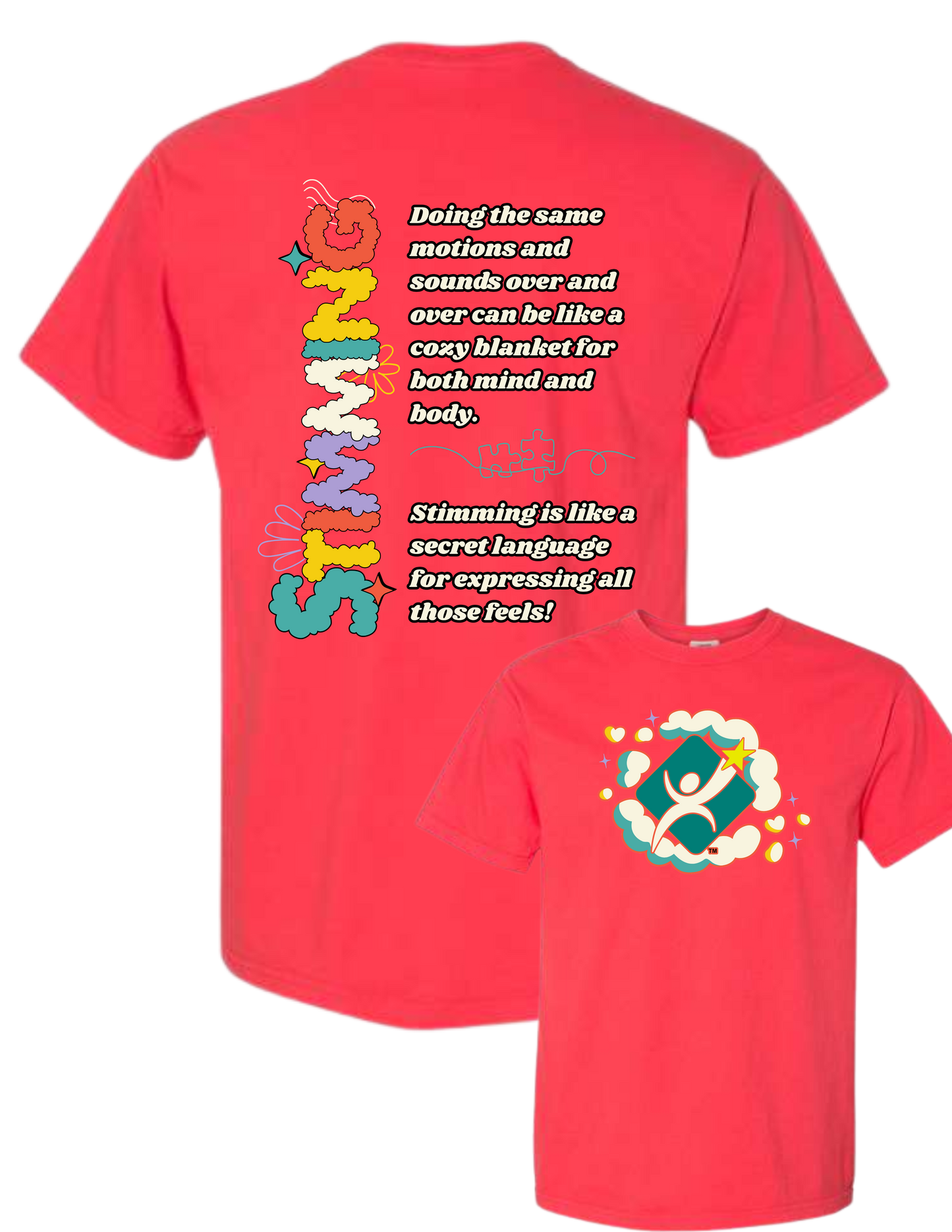 Comfort Colors ® Heavyweight Paprika Ring Spun Tee - Stimming Cloud