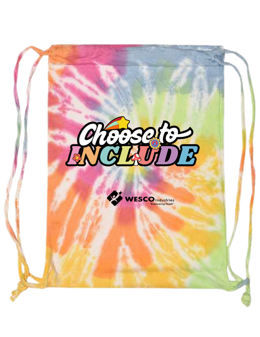 Colortone - Tie-Dyed Eternity Drawstring Backpack - Choose to Include
