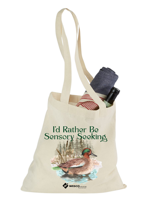 Port Authority natural Eco Blend Cavas Tote - Sensory Duck