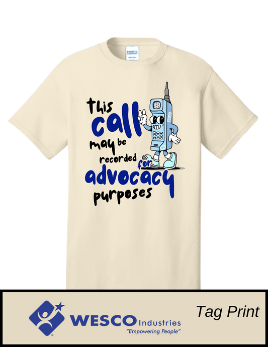 Port and Company Natural Core Cotton Tee - Advocacy Calls