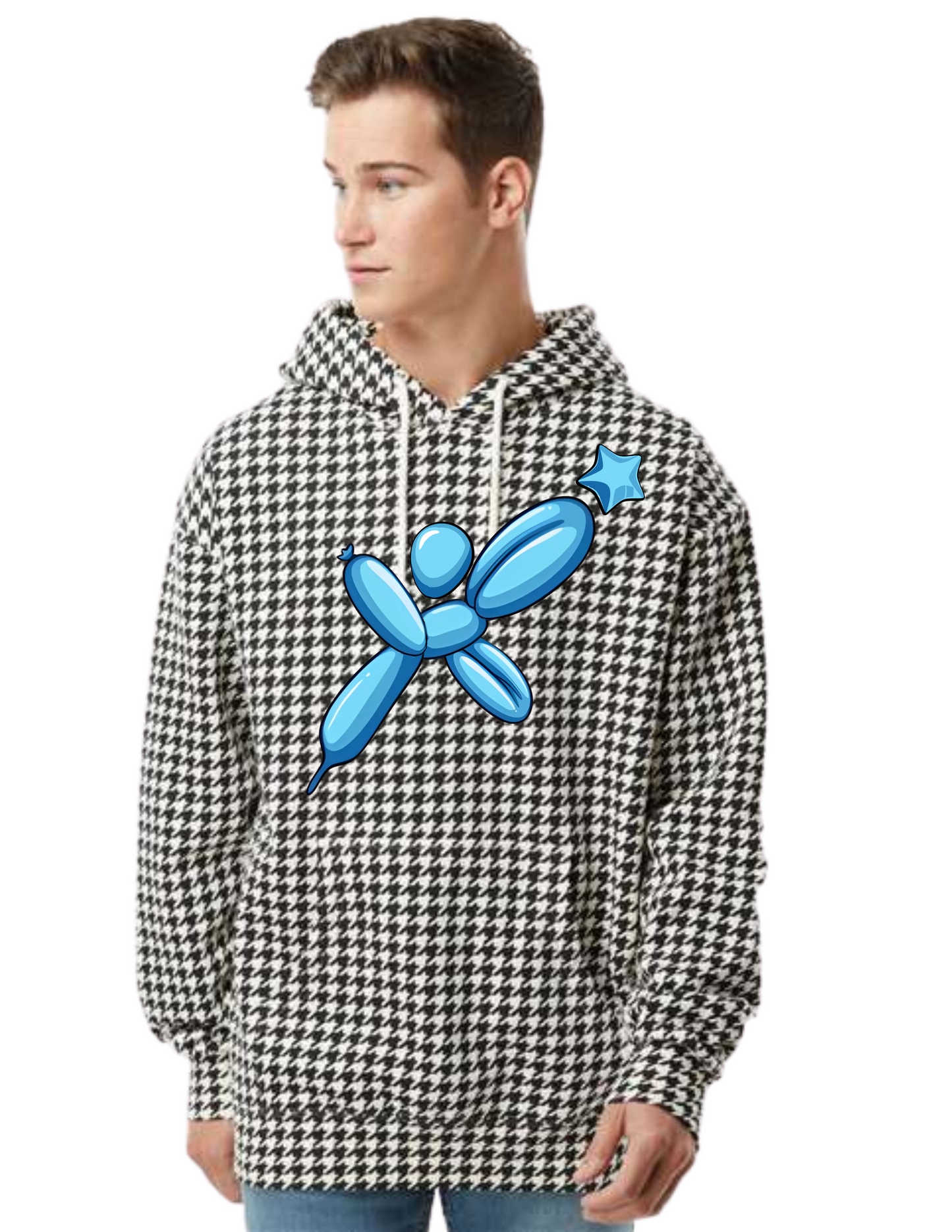 Independent Trading Co. - Heavyweight Houndstooth Hooded Sweatshirt - Balloon