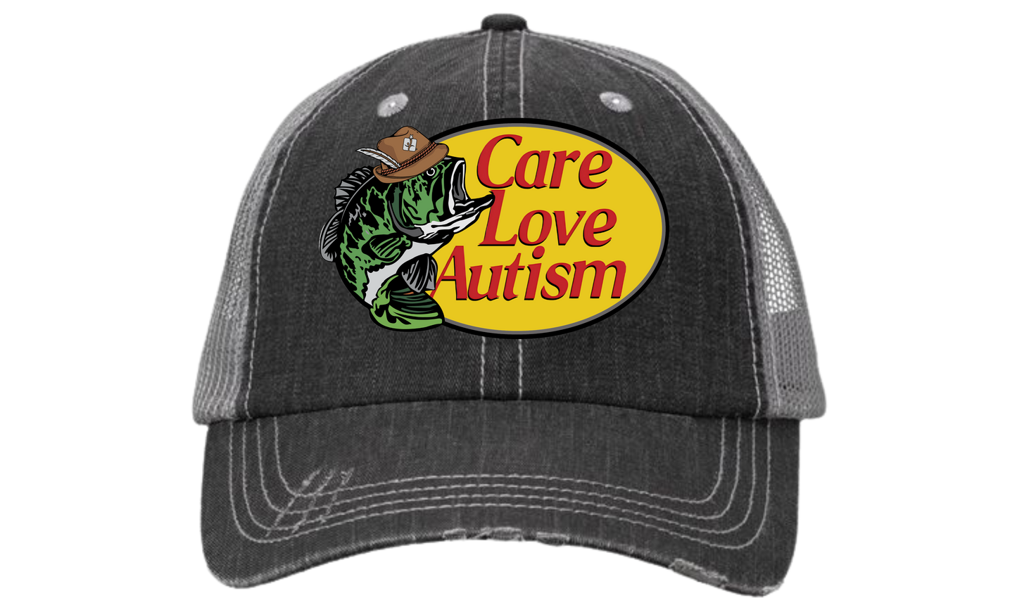 Valucap - Black/Grey Contrast Stitch Cap - Bass