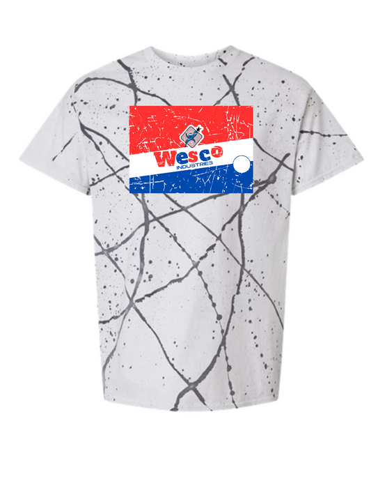Dyenomite - White/Black Splatter T-Shirt - Bazooka