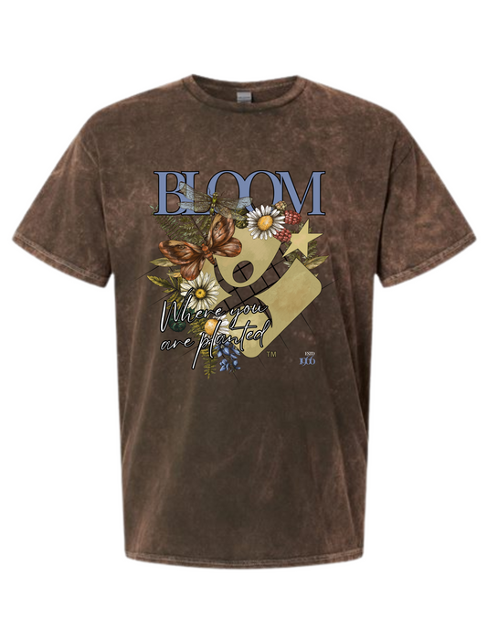 Dyenomite - Mineral Wash Unisex HoundDog T-Shirt - Bloom