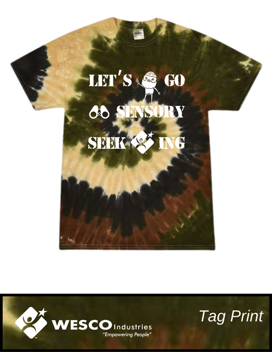 Colortone - Multi-Color Camo Swirl Tie-Dyed T-Shirt - Camo Sensory