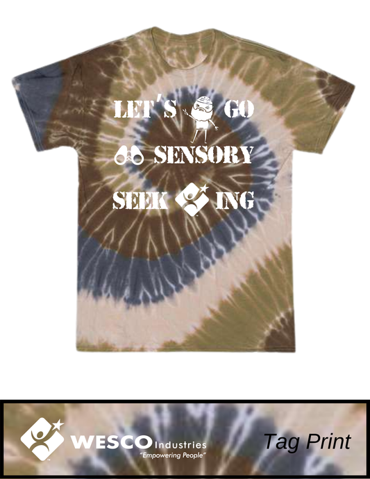 Dyenomite - Yosemite Multi-Color Spiral Tie-Dyed T-Shirt - Camo Sensory