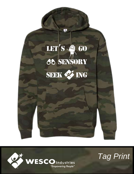 Independent Trading Co. - Forest Camo Heavyweight Hooded Sweatshirt- Camo Sensory