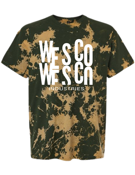 Dyenomite - Olive Gobi Bleach Wash T-Shirt- Casino