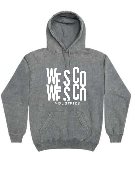 Colortone - Mineral Wash Grey Hooded Sweatshirt - Casino