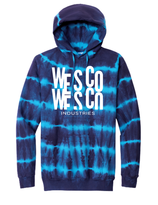 Port & Company ®Allover Stripe Tie-Dye Turq/T Navy Fleece - Casino