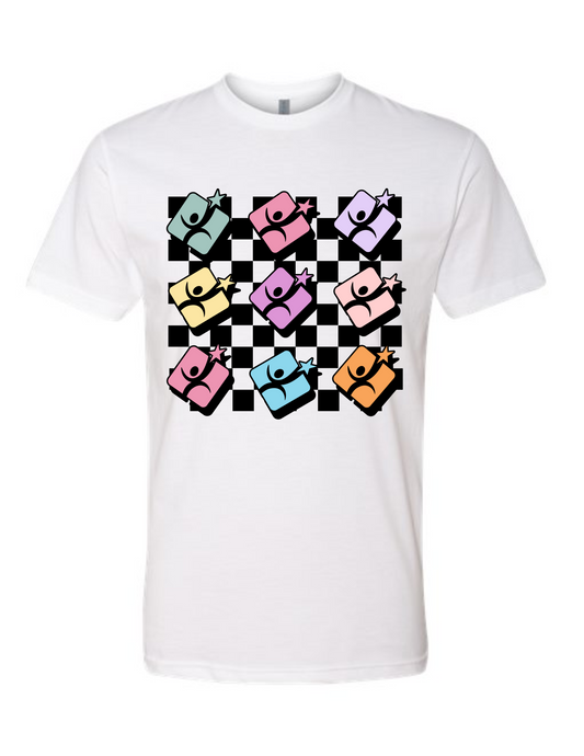 Next Level - CVC White T-Shirt - Checker