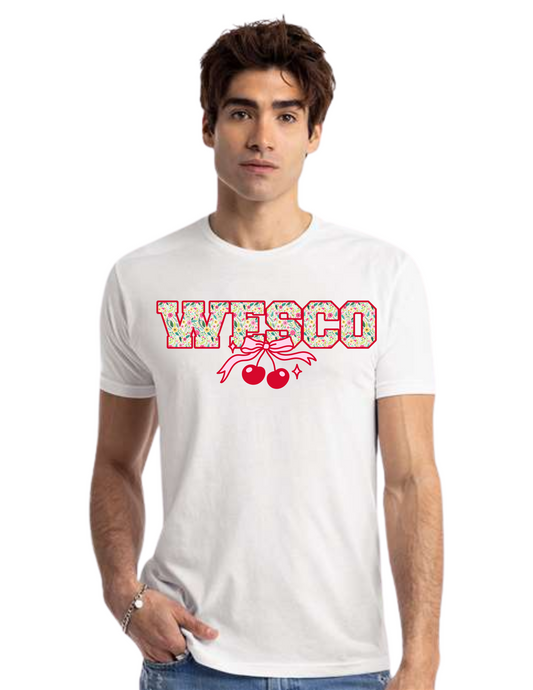 District White Perfect Tri Tee - Cherry