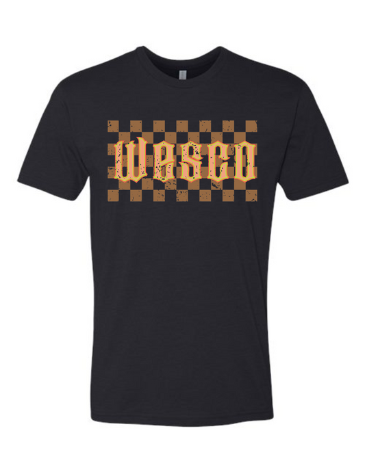 Next Level - CVC Black T-Shirt- Goth Addams Checker