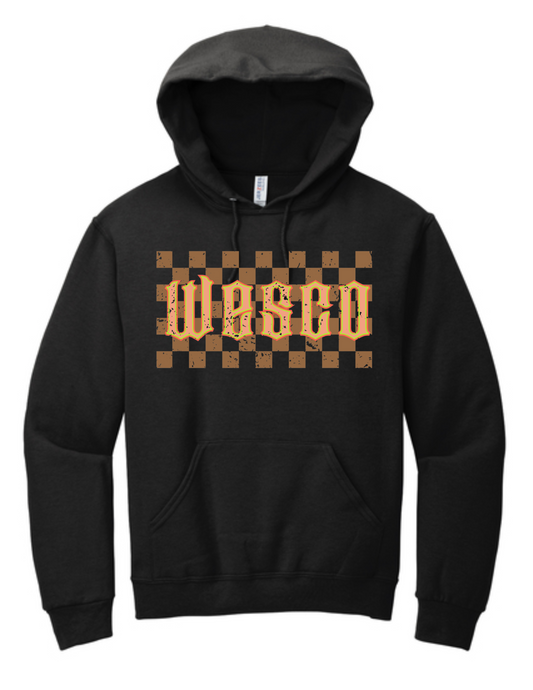 Jerzees® - NuBlend® Pullover Black Hooded - Goth Addams Checker