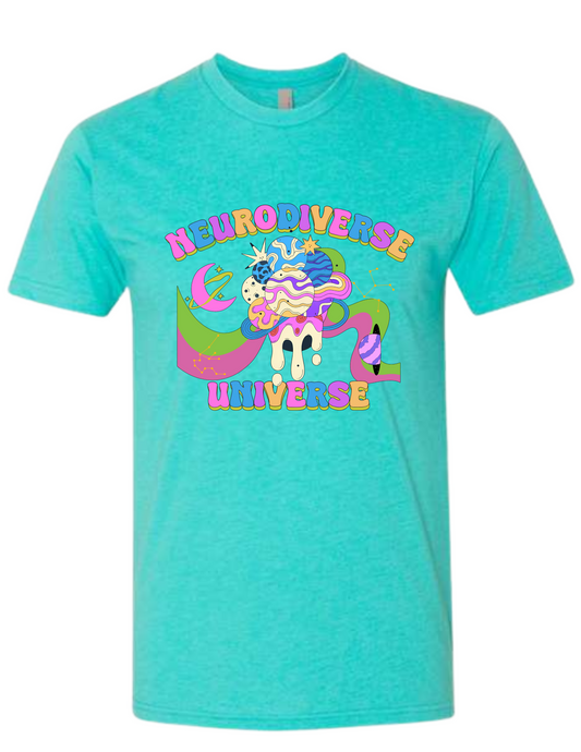 Next Level - CVC Tahiti Blue T-Shirt - Groovy