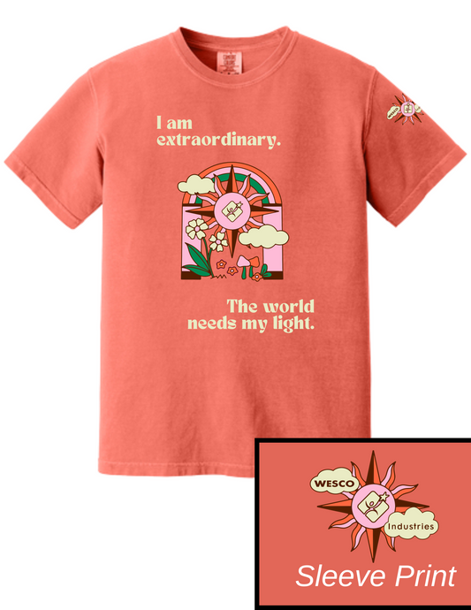 Comfort Colors - Garment-Dyed Bright Slamon Heavyweight T-Shirt - Extraordinary