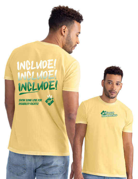 Next Level Apparel® Soft Wash Banana Cream Cotton Tee - Include!