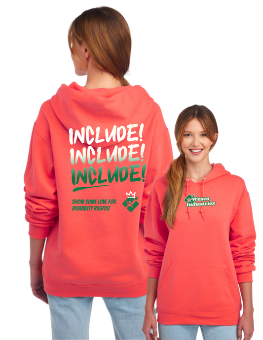Jerzees® - NuBlend® Pullover Sunset Coral Hooded Sweatshirt - Include!