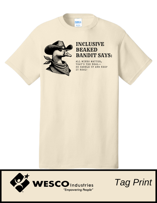 Port and Company Natural Core Cotton Tee - Cowboy