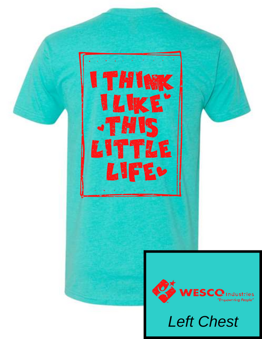 Next Level - CVC Tahiti Blue T-Shirt - Little Life