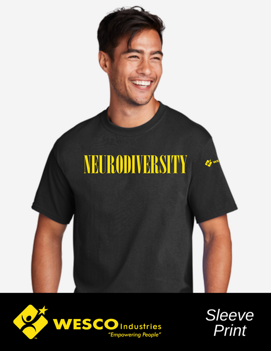 Port and Company Core Black htr Cotton Tee - Nirvana