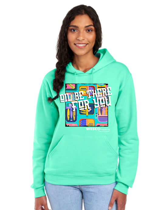 Jerzees® - NuBlend® Pullover Cool Mint Hooded Sweatshirt - Oil Be There