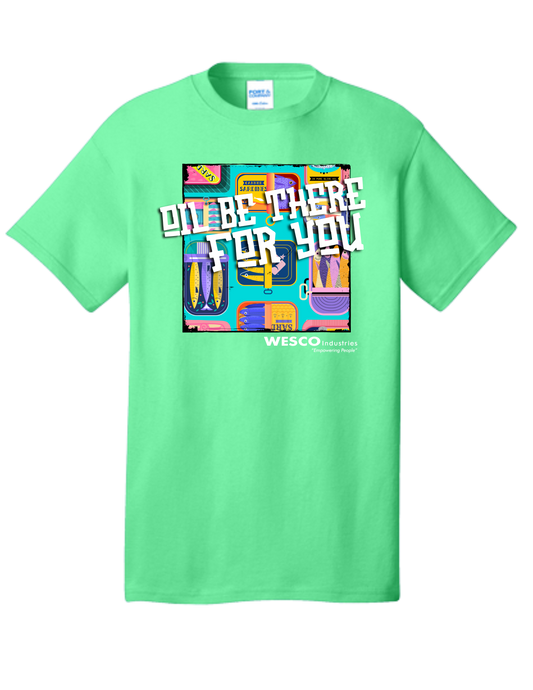 Port and Company Jadelite Cotton Tee - Oil Be There