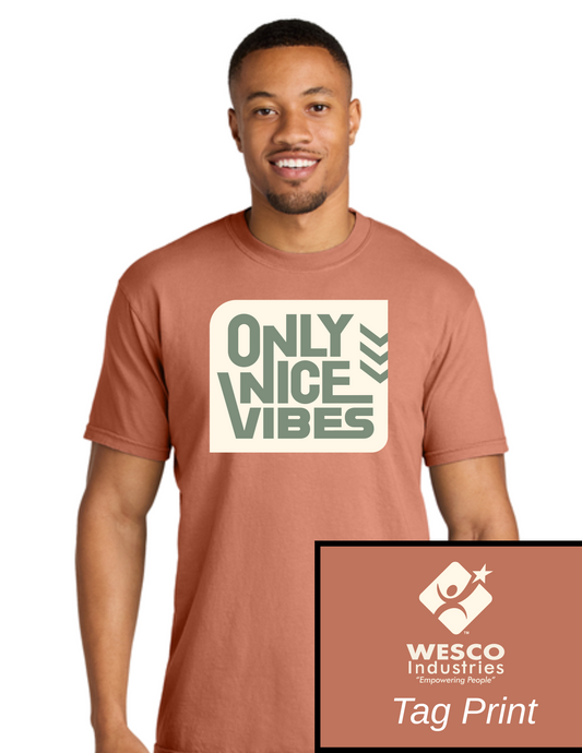 Comfort Colors - Garment-Dyed Terracata Heavyweight T-Shirt - Only Nice Vibes