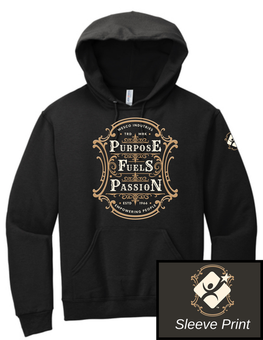 Jerzees® - NuBlend® Pullover  Black Hooded Sweatshirt- Purpose