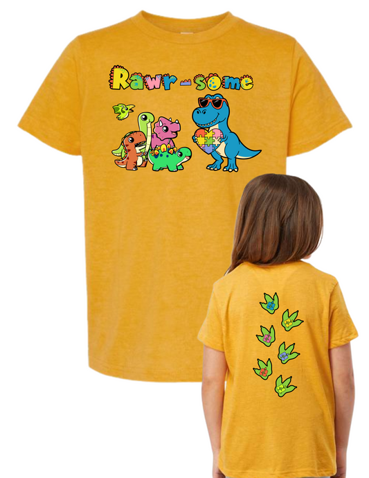 Tultex - Youth Fine Jersey H. Mellow Yellow T-Shirt - RawrSome