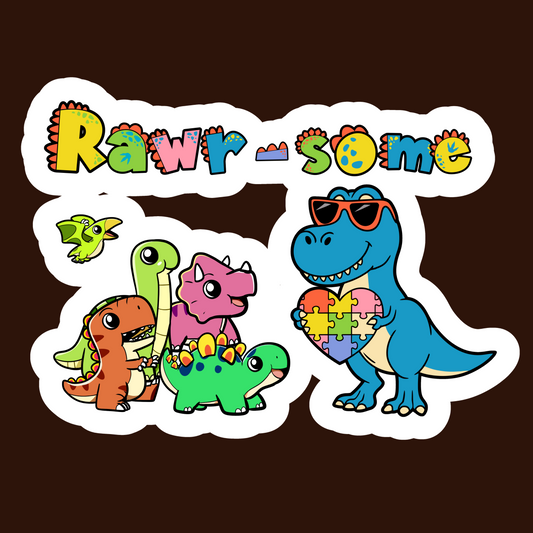 Rawrsome Sticker