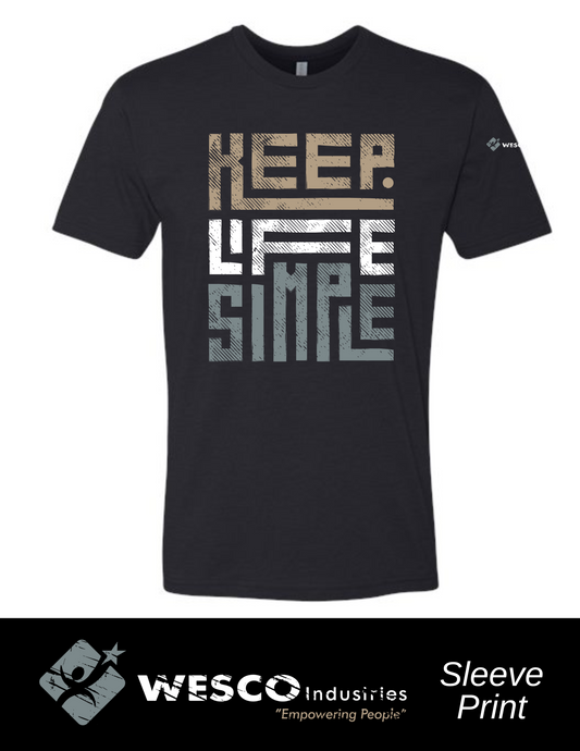 Next Level - CVC Black T-Shirt - Simple Life