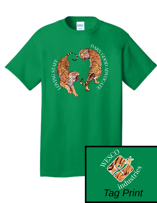 Port and Company Ath Kelly Core Cotton Tee - DSP Tiger Staff