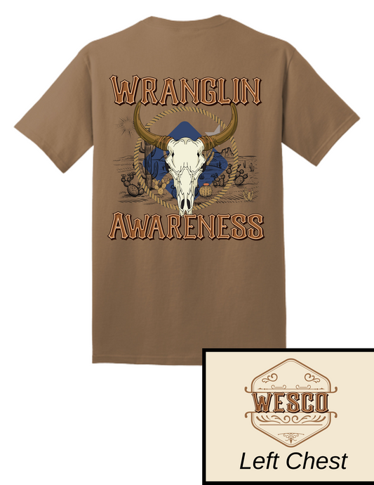 Port and Company Woodland Brown Core Cotton Tee - Wranglin